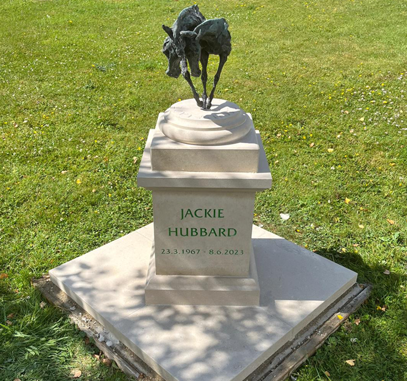 LOVE AND HOPE SCULPTURE MADE INTO A MEMORIAL